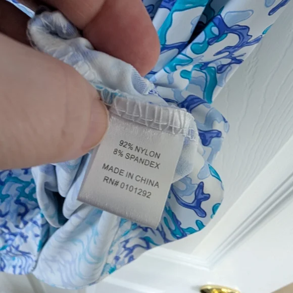 Lulu B Blue and White A-Line Dress - Picture 5 of 5